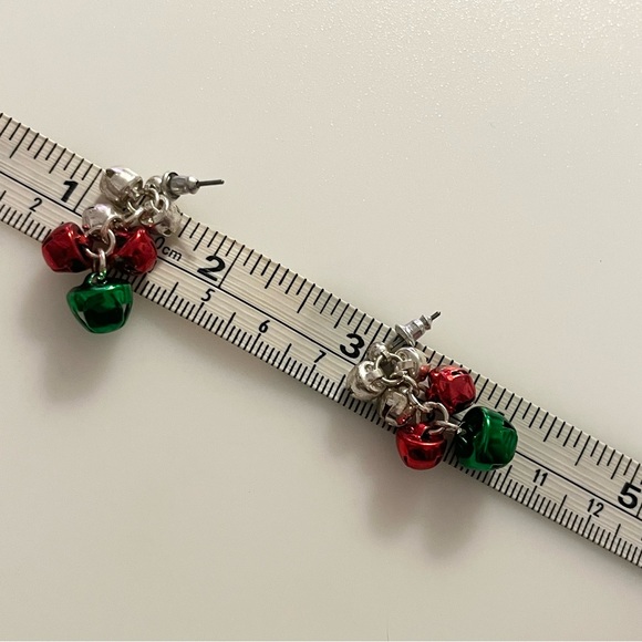 4 Vintage Sets of Holiday Christmas Jingle Bells Dangle Drop Earrings - Picture 6 of 16
